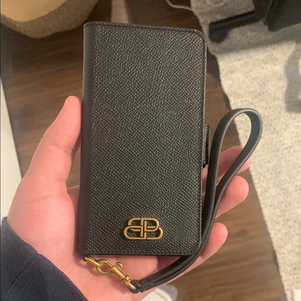 Balenciaga IPhone XS phone case / wallet